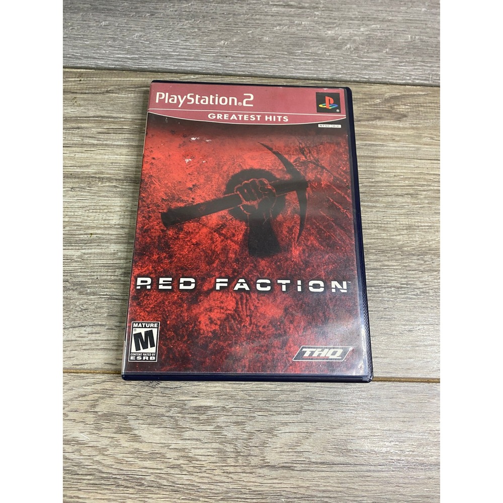 Red Faction Sony PlayStation 2 PS2 Greatest Hits THQ SLUS-20073GH 2001 FPS Game